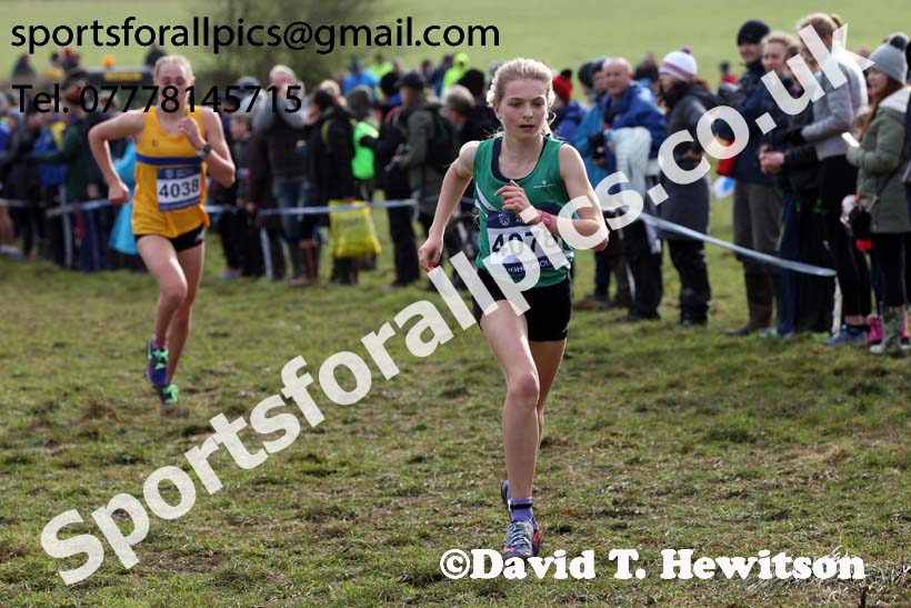Girls under-15s 2019 British Athletics Inter Counties Cross Country, Prestwood Hall, Loughborough. Photo:  David T. Hewitson/Sports for All Pics